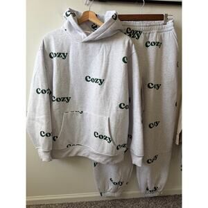 Hinge Cozy sweat set women's size medium